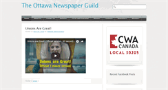 Desktop Screenshot of ottawanewsguild.ca