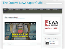 Tablet Screenshot of ottawanewsguild.ca